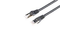 iCAN 15ft Cat8 Ethernet Patch Cable, 40G Double Shielded S/FTP, 26AWG, Gold plated, Black