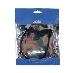 iCAN CAT6 High Speed Ethernet Cable,1000Mbps 26AWG, 1FT, Black