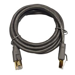 iCAN CAT7 Ethernet Patch Cable, High Speed 10Gbps 600MHz,  Double Shielded S/FTP 26AWG, Gold Plated, 25FT, Grey