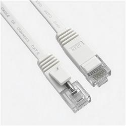 iCAN CAT6 Flat Gigabit Ethernet Cable, 1000Mbps, 32AWG, 1FT, White