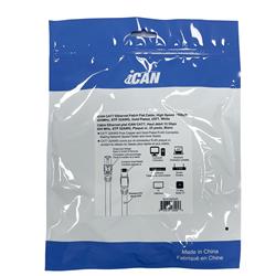 Câble Ethernet plat blindé iCAN CAT7, 10 Gbit/s, STP, 7,6 m, blanc(Open Box)