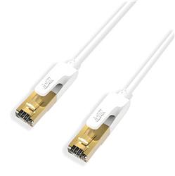iCAN CAT7 Ethernet Cable,10Gbps 600MHz, SSTP, Gold Plated, 50FT, White