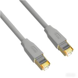 iCAN CAT7 Ethernet Patch Cable, High Speed 10Gbps 600MHz, Double Shielded S/FTP 26AWG, Gold Plated, 6FT, Grey
