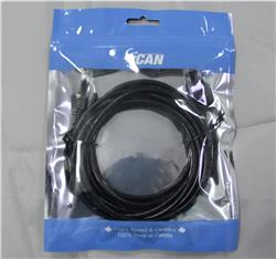 iCAN CAT6A Super Slim Ethernet Cable, 10Gbps 550MHz, 28AWG 10FT, Black