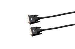 Câble DVI iCAN, plaqué or, mâle vers mâle, 6 pieds, noir