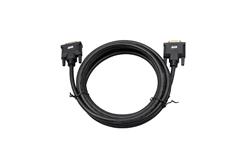 Câble DVI iCAN, plaqué or, mâle vers mâle, 10 pieds, noir