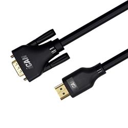 iCAN HDMI to VGA, Male to Male, Gold Plated, 15FT, Black