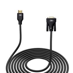 iCAN HDMI to VGA, Male to Male, Gold Plated, 15FT, Black