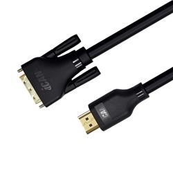 Câble iCAN HDMI vers DVI (DVI-D) double liaison, mâle vers mâle, 91 cm