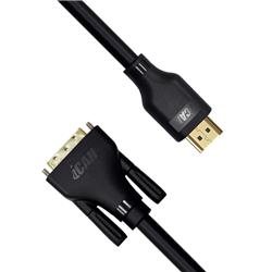 Câble iCAN HDMI vers DVI (DVI-D) double liaison, mâle vers mâle, 1,8 m(Open Box)