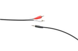 iCAN PREMIUM 3.5mm Stereo Male to 2RCA Male Cable, Gold Plated, 6FT(Open Box)