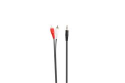 iCAN PREMIUM 3.5mm Stereo Male to 2RCA Male Cable, Gold Plated, 6FT(Open Box)