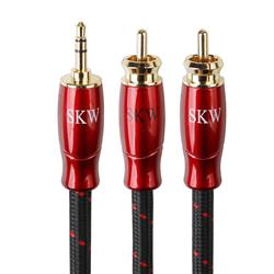 SKW Entry Level HC Series 3.5MM to 2RCA Audio Stereo Cable 1.5M