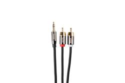 iCAN 3.5mm Male to 2RCA Male Cable, 6FT