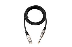 Câble de microphone mono XLR femelle vers 6,35 mm TS iCAN, 6 pieds