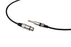 Câble de microphone mono XLR femelle vers 6,35 mm TS iCAN, 10 pieds