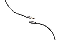 Câble d'extension audio stéréo iCAN 3,5 mm, coque en aluminium, 25 pieds