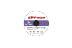 Câble de haut-parleur stéréo audio iCAN 14AWG CCA, 50 pieds