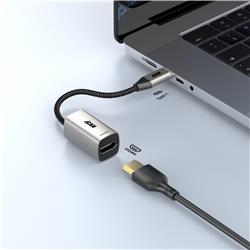 iCAN USB Type-C Male to HDMI Female 4K@60Hz Adapter, Titanium Gold(Open Box)
