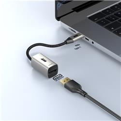 iCAN USB Type-C Male to DP Female 4K@60Hz Adapter, Titanium Gold