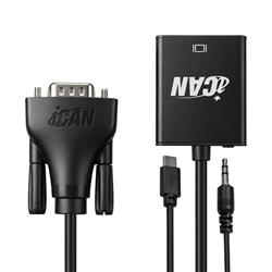Adaptateur iCAN VGA vers HDMI, mâle vers femelle(Open Box)