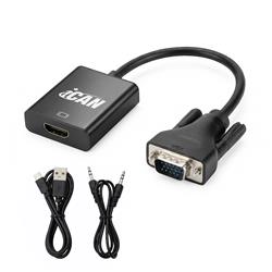 Adaptateur iCAN VGA vers HDMI, mâle vers femelle(Open Box)