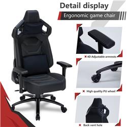 iCAN 9917  Gaming Chair 4D Armrest ,Black