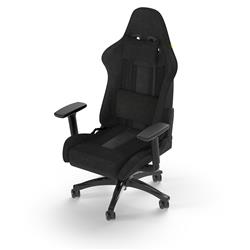 CORSAIR TC100 Relaxed Fabric Gaming Chair, Relaxed Fit, Black