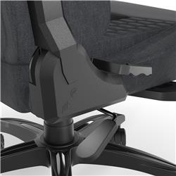 CORSAIR TC100 RELAXED Fabric Gaming Chair, Relaxed Fit, Black/Grey