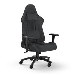 CORSAIR TC100 RELAXED Fabric Gaming Chair, Relaxed Fit, Black/Grey