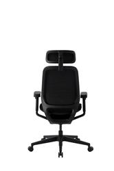 GTCHAIR Neoseat Office Chair, 4D Paddle Shift Control Arms, N7 Mesh Headrest, 350mm Black Nylon Base, 55mm Black Castors, Black