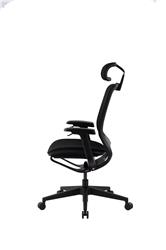 GTCHAIR Neoseat Office Chair, 4D Paddle Shift Control Arms, N7 Mesh Headrest, 350mm Black Nylon Base, 55mm Black Castors, Black