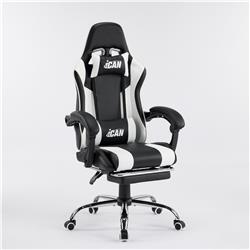 iCAN G-0847BW Ergonomic Gaming Chair Black‌-and-White