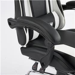 iCAN G-0847BW Ergonomic Gaming Chair Black‌-and-White