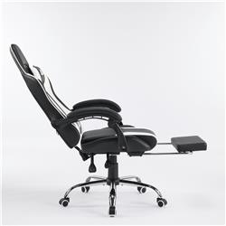 iCAN G-0847BW Ergonomic Gaming Chair Black‌-and-White