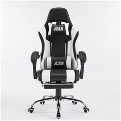 iCAN G-0847BW Ergonomic Gaming Chair Black‌-and-White