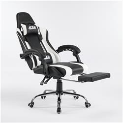 iCAN G-0847BW Ergonomic Gaming Chair Black‌-and-White