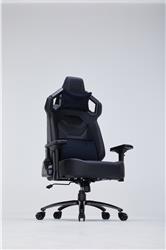 iCAN 9917 Gaming Chair,Cat Scratch Resistant Leather,Headrest and Lumbar Support, Height Adjustable with 360°Swivel Seat,New Foam For Seat,4D Armrest,Class 4 Gaslift,Black