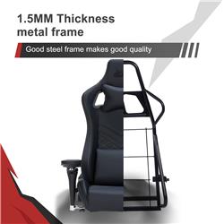 iCAN 97031 PU Leather 6D Armrest Gaming Chair,Black