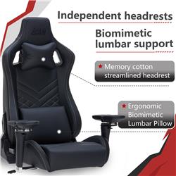 iCAN 97031 PU Leather 6D Armrest Gaming Chair,Black