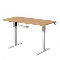 iCAN Electric Height Adjustable Desk, 120*60*73-118cm, 16mm Wooden Tabletop, Memories & Reminder, Cup Holder + Headset Holder +