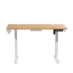 iCAN Electric Height Adjustable Desk, 120*60*73-118cm, 16mm Wooden Tabletop, Memories & Reminder, Cup Holder + Headset Holder +