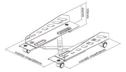 Brateck Heavy-Duty Mobile CPU Stand For Most ATX Cases