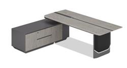 Sunon EAR88L.218185H Freestanding Manager Desk with Side Cabinet