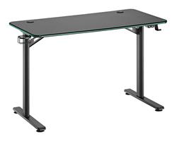 iCAN GAMD08-1 RGB Gaming Desk with Headphone Hooks & Cup Holder