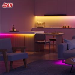 iCAN RGB+IC COB LED 32.8ft Strip Lights, Music Sync, Home Decor.(Open Box)