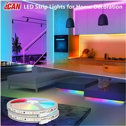 Bandes lumineuses LED iCAN RGBICW de 32,8 pieds, contrôle par application, synchronisation musicale.(Open Box)