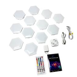 iCAN Hexagon Light Panels, RGB+IC Hexagon LED Wall Lights.(Open Box)