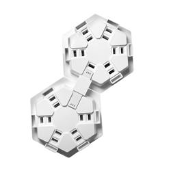 Panneaux lumineux hexagonaux iCAN, appliques murales LED hexagonales RVB + IC.