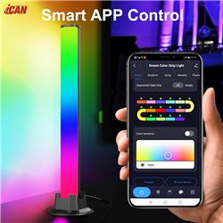 iCAN RGB+IC Smart LED Light Bars, 16 Million Colors, Music Sync.